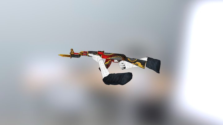 Ak47 77be6 3D Model