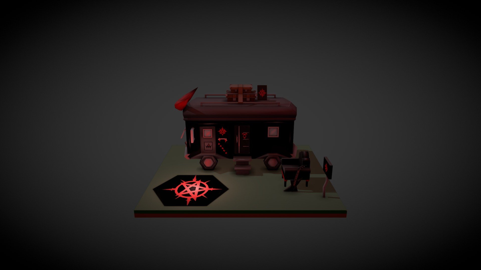 Demonic Van - 3D model by SilasSilvan [75e6bbe] - Sketchfab