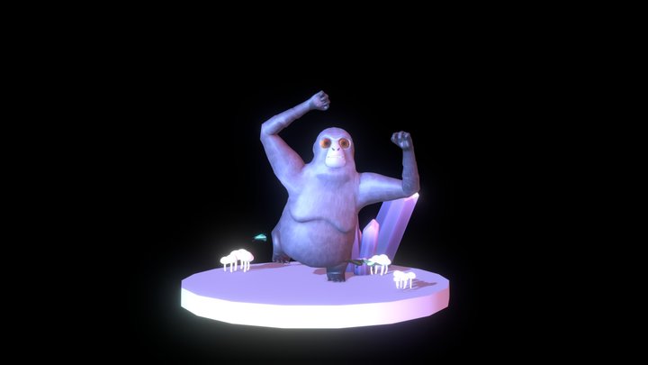 Monkey Undergrowth 3D Model