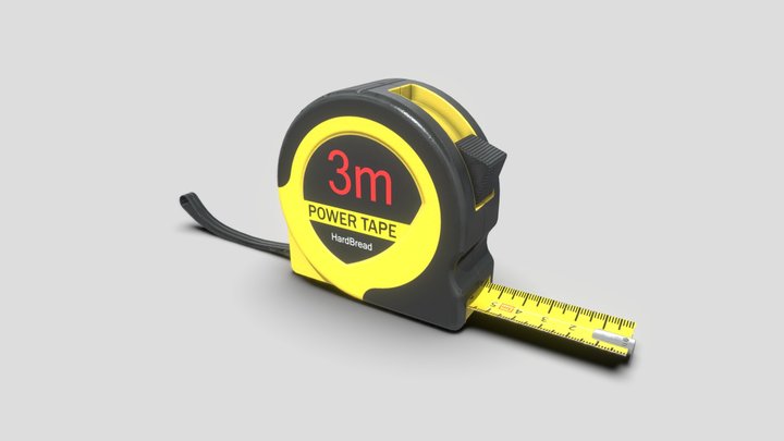 Tailor measuring tape 01 3D model