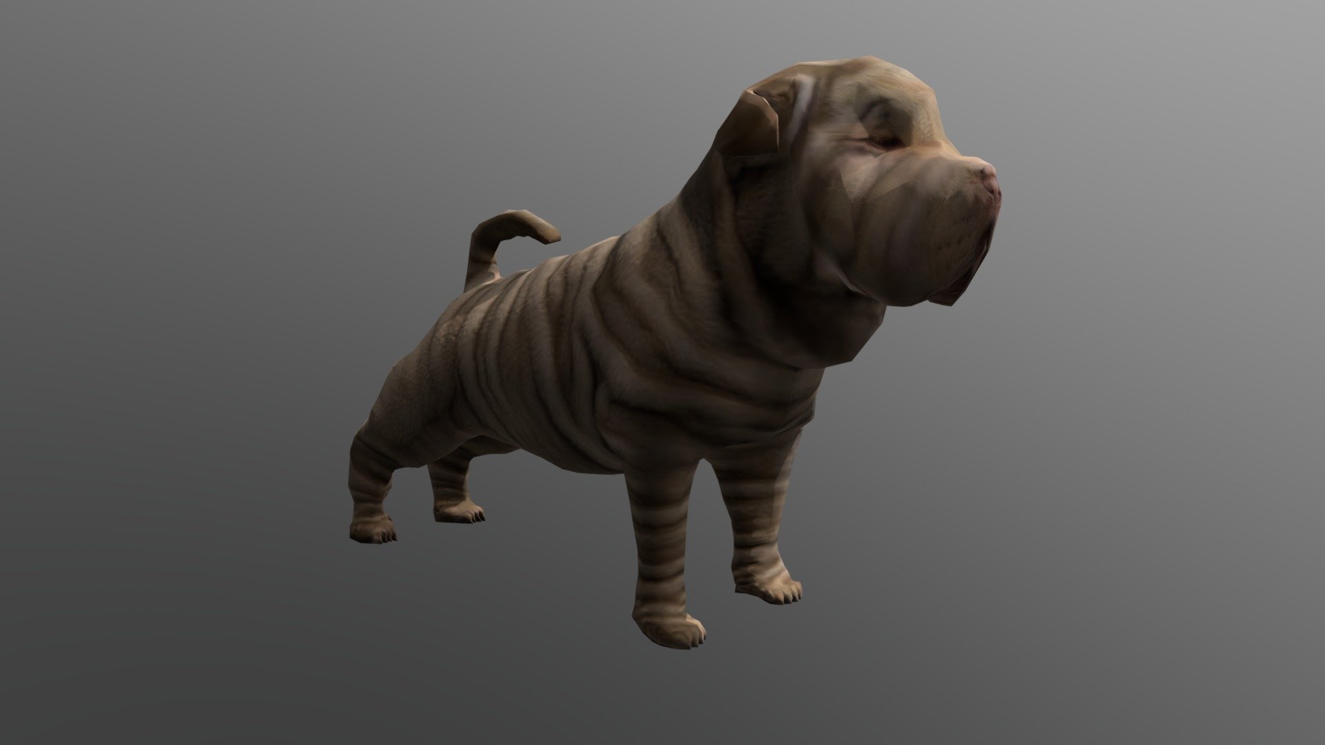 Shar Pei — Sketchfab embed 3D viewer