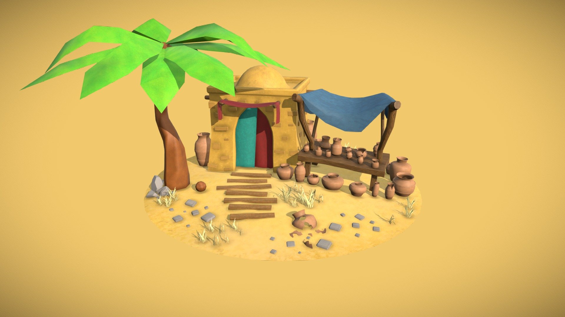 DAE Bazaar The Potter's Haven Download Free 3D model by Emile Bergers (emile.bergers