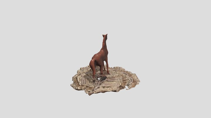 Little Horse On Table 3D Model