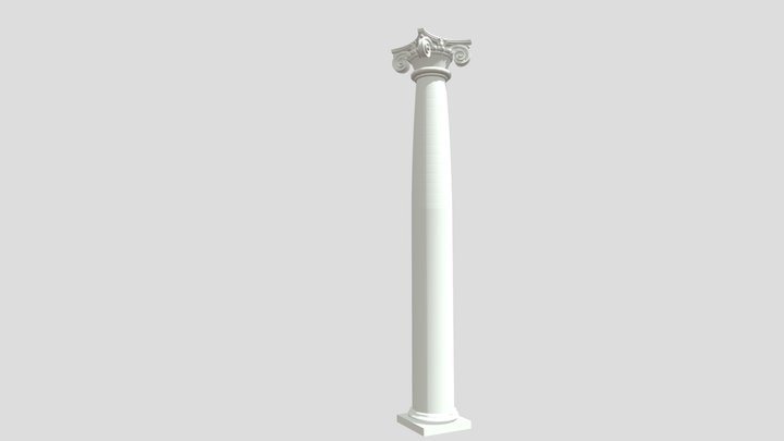 Doric Column with capital 3D Model