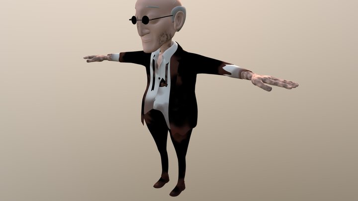 4th year Character_Oldman 3D Model