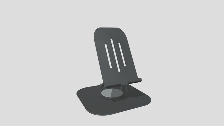 Metallic Desk Phone Stand – Sleek 3D Model