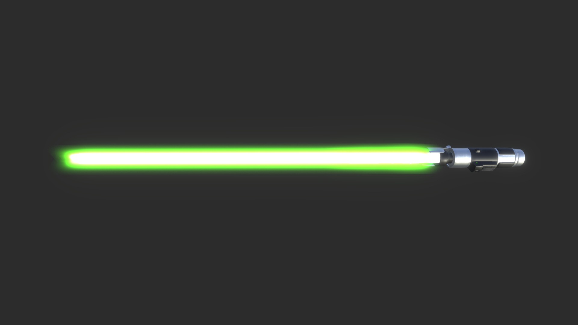 3D model Yoda Lightsaber - This is a 3D model of the Yoda Lightsaber. The 3D model is about shape.