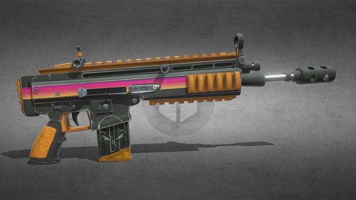 Fortnite scar 3D Model