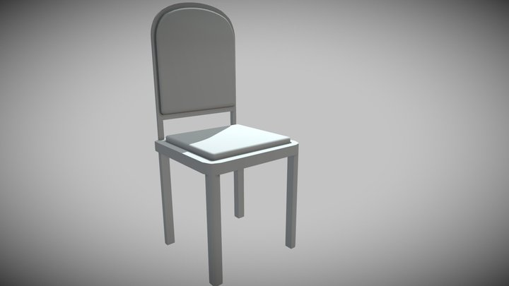 Dining Chair under 1k triangles with UVs 3D Model