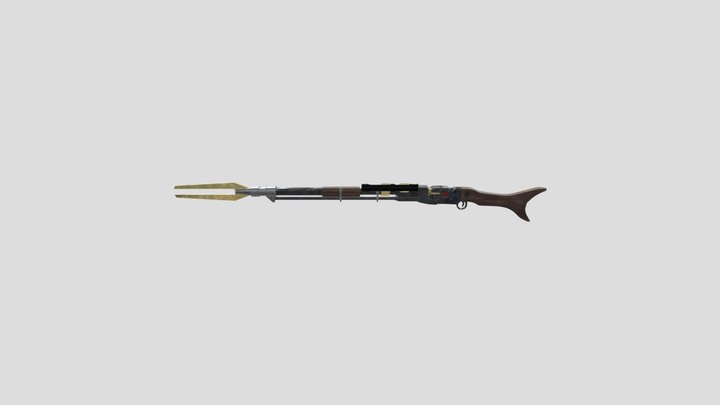 Mandalorian Amban Sniper Blaster Rifle 3D Model