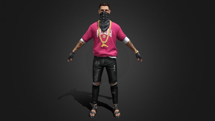 FREE FIRE HIP HOP 3D MODEL Download Free 3D model by FFXN