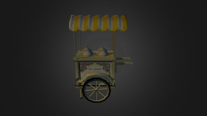 ice cream stall 3D Model