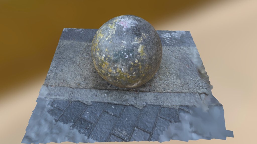 A ball on the ground