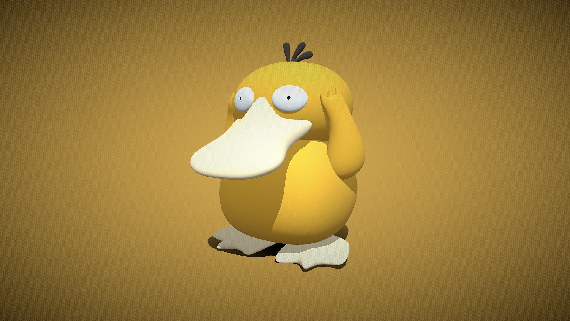 Psyduck (싸이덕) - Download Free 3D model by Toji (@toji_bro) [75ee040 ...