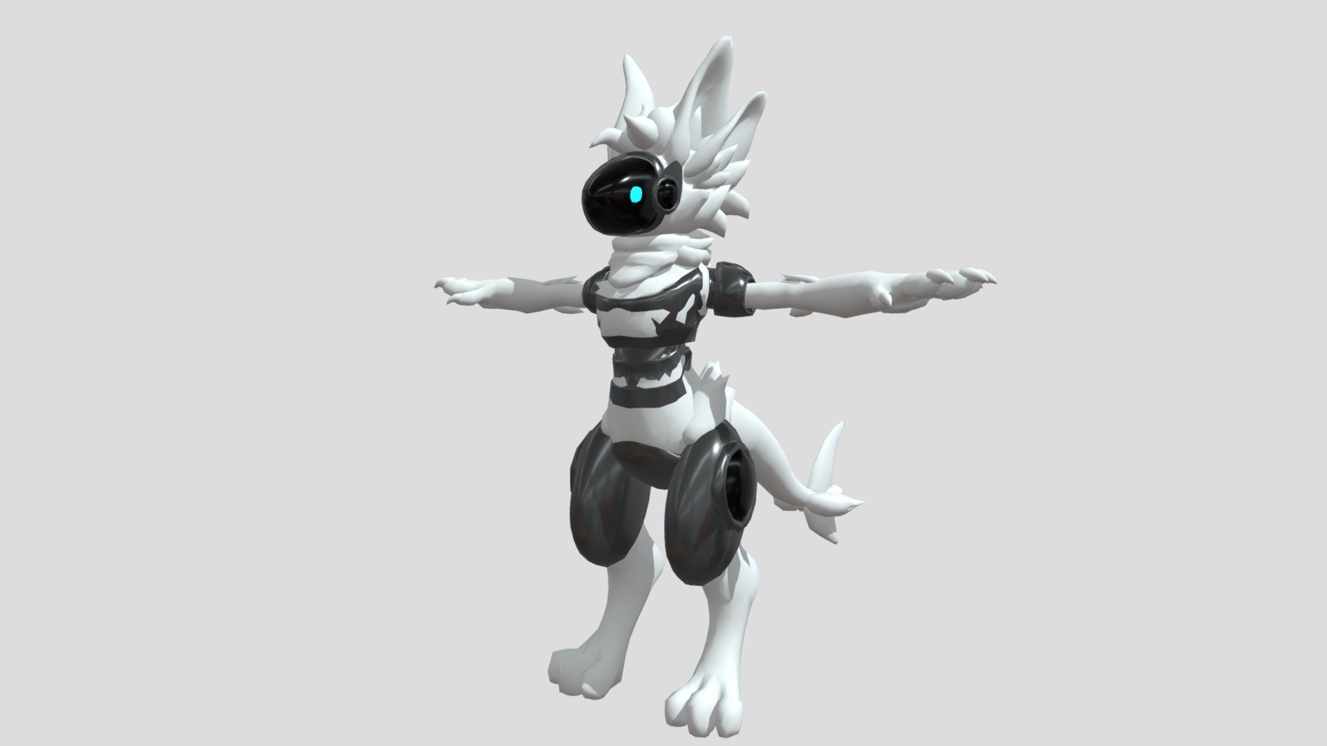 VRChat Modular Kitbashed Protogen Base LEGACY 3D Model By 