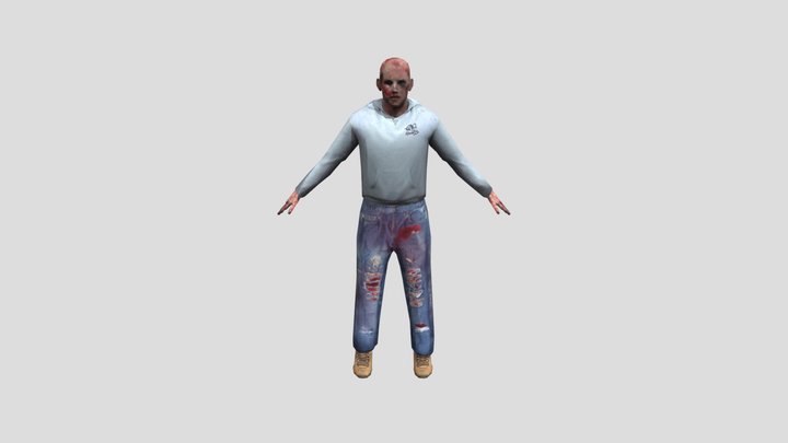 A Zombie I found in a mobile game 3D Model