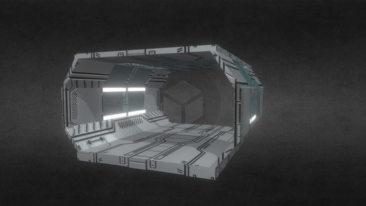 Modular Hallway Straight Type 03 – Free 3D Model STL