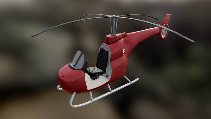 Helicopter 3D Model