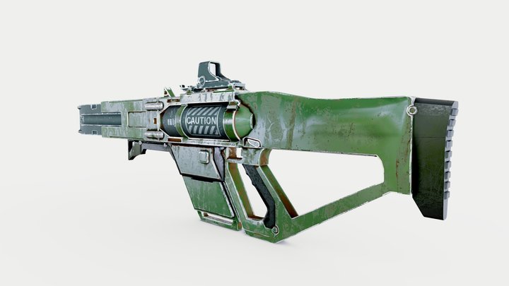 RAILGUN 3D Model