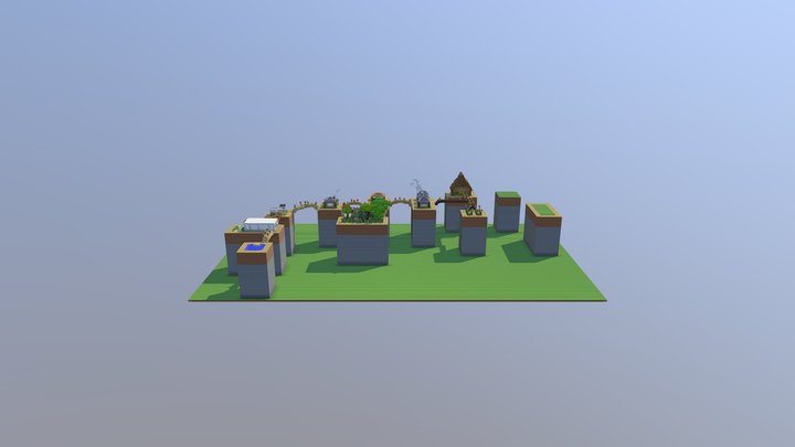 Village Blocks 3D Model