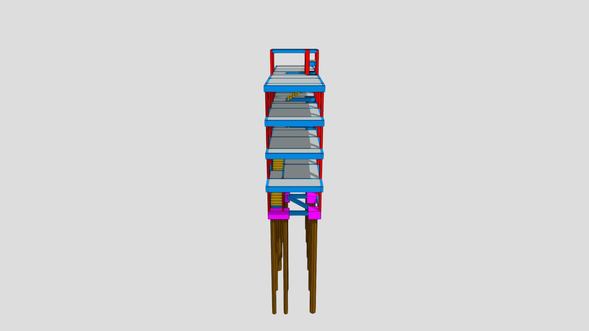 GERUZO ESTRUTURA - 3D model by ffengenharia [75f401b] - Sketchfab