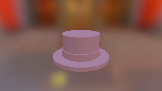 Tophat (With band) 3D Model
