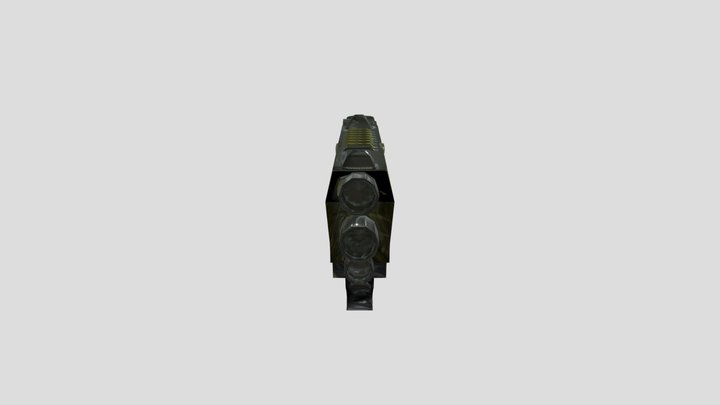 Ammo Covered Gun 3D Model