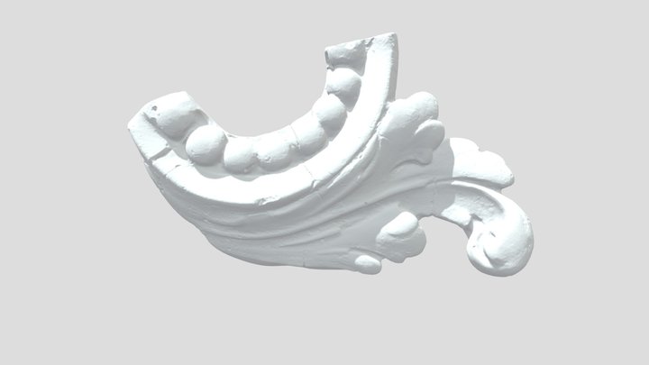 Acanthus mirror scroll 3D Model
