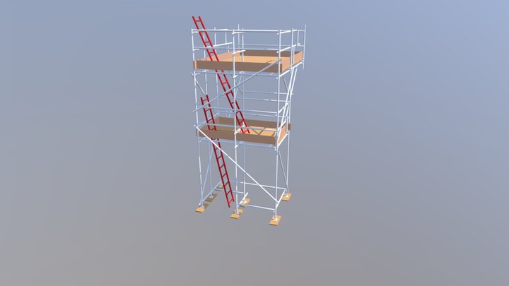Scaffold Tower 3D Model