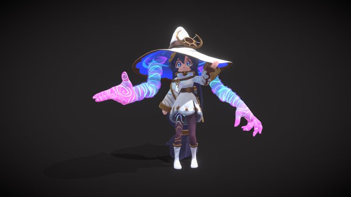 Ystra - Astral Witch 3D Model