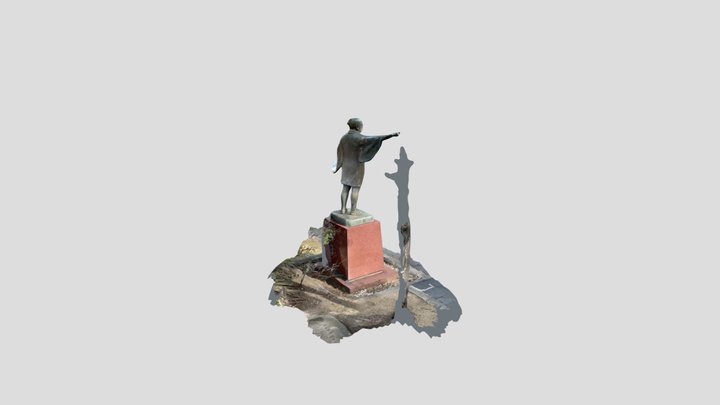 中甚兵衛翁像 3D Model