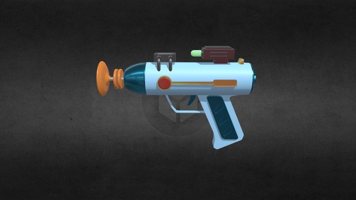 Rick And Morty Laser Gun Free 3D Model 3D Model