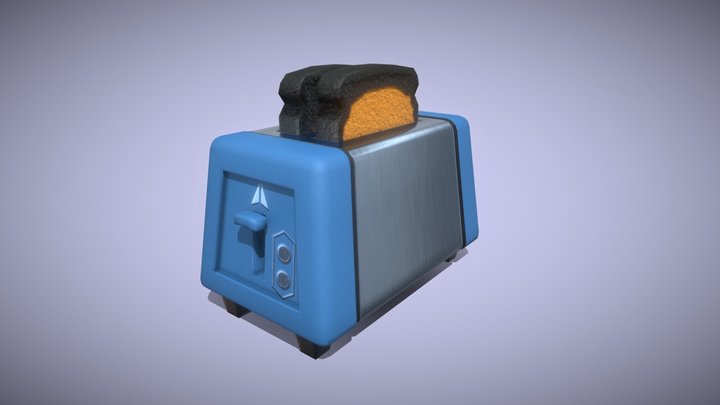 Stylized toaster 3D Model