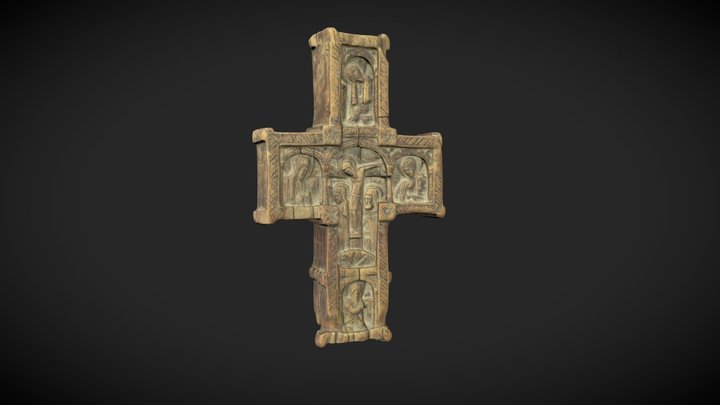 Christian Cross 3D Model