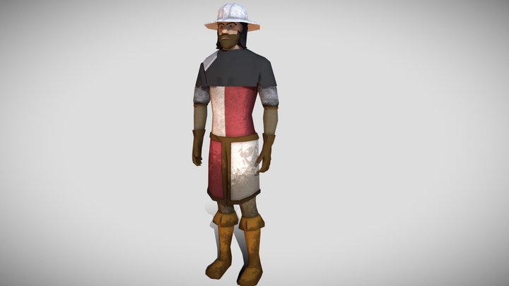 Mannik - Low Poly Character Model 3D Model