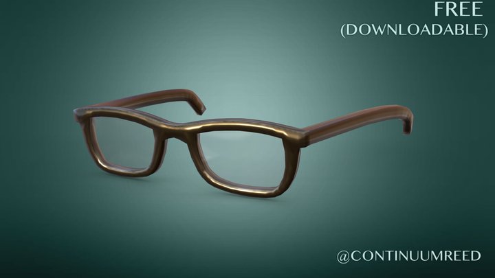 Glasses (Rose) - Character Items (Free) 3D Model