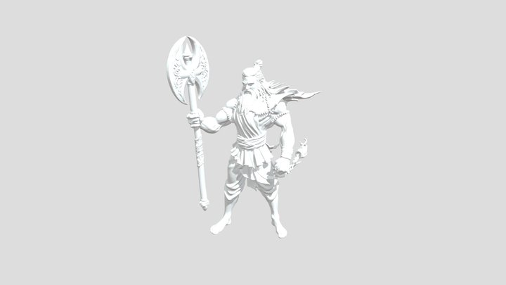 Warrior of the Ancients 3D Model