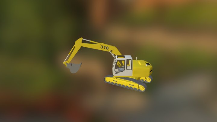 escavator 3D Model