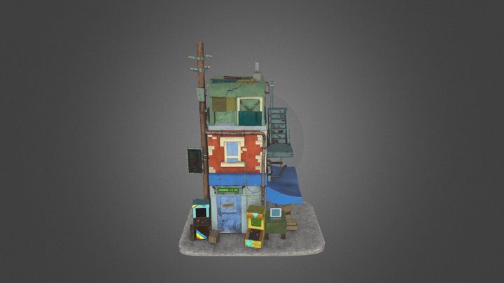 Cartoon Home 3D Model