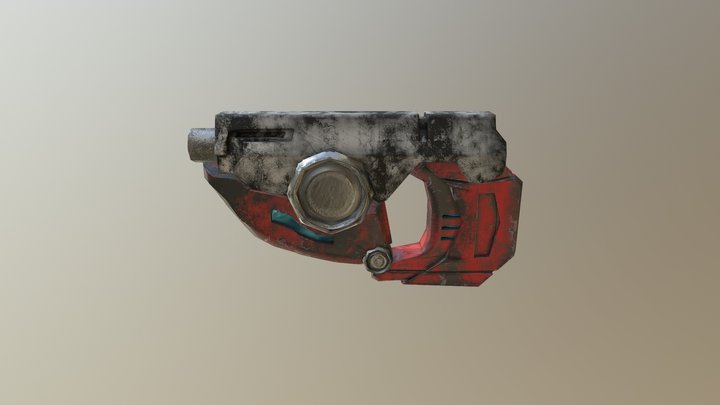 Tracer Style Gun 3D Model