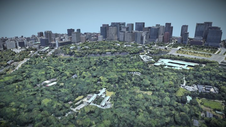 Imperial Palace, Tokyo, Japan – Kostenloses 3D-Modell STL