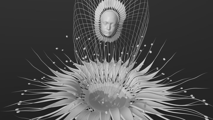 Floral Portal 3D Model