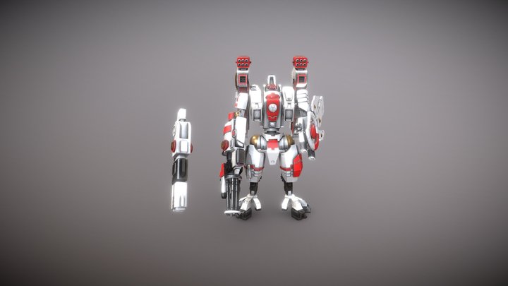 XV104 Riptide Battlesuit 3D Model