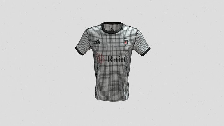 Beşiktaş JK 2023 Jersey Low-Poly 3D Model