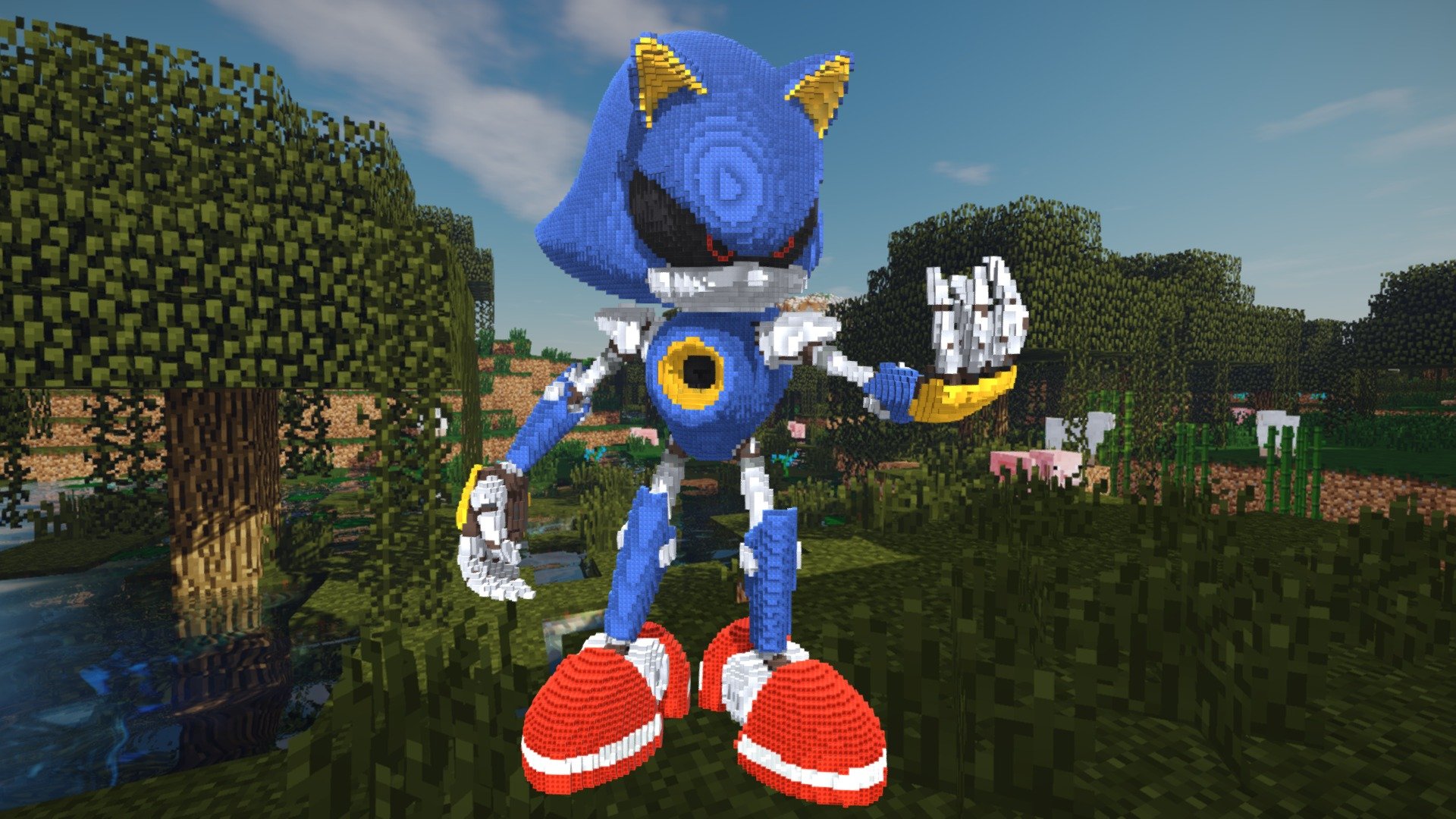 Minecraft Metal Sonic Build Schematic - 3D model by inostupid (@inostupid)  [76022de]