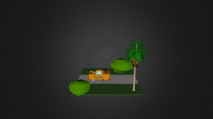 Taxi Hello Kitty  3D Model
