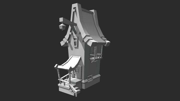 RTS Stylized House 3D Model