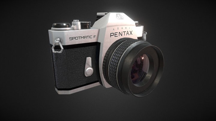 Asahi Pentax Spotmatic F Camera 3D Model