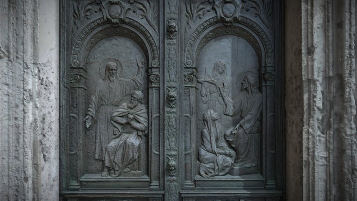 Berlin Cathedral Door - Berlin, Germany 3D Model