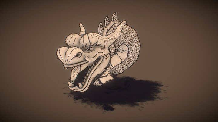 Ink Dragon | Inktober 2019 3D Model